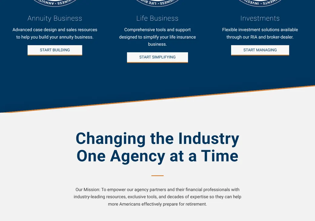 Screenshot of Brokers International's product page at biltd.com