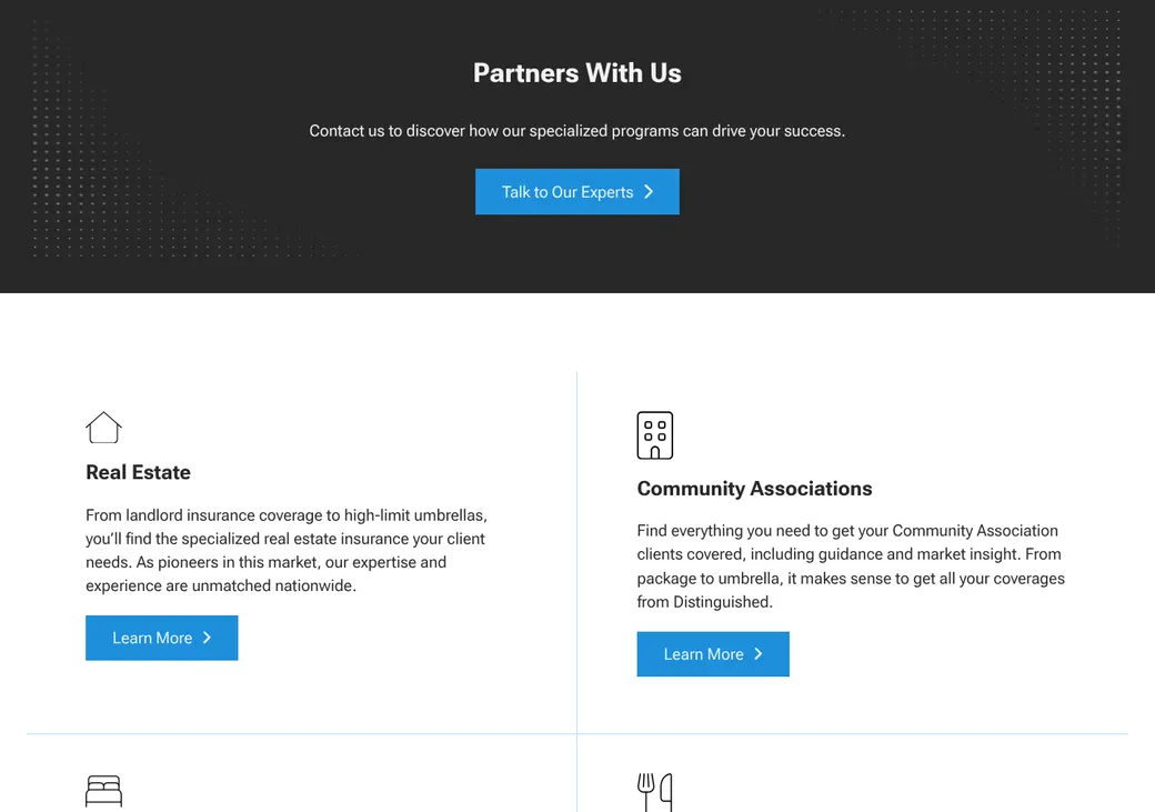 Screenshot of Distinguished Programs' product page at distinguished.com
