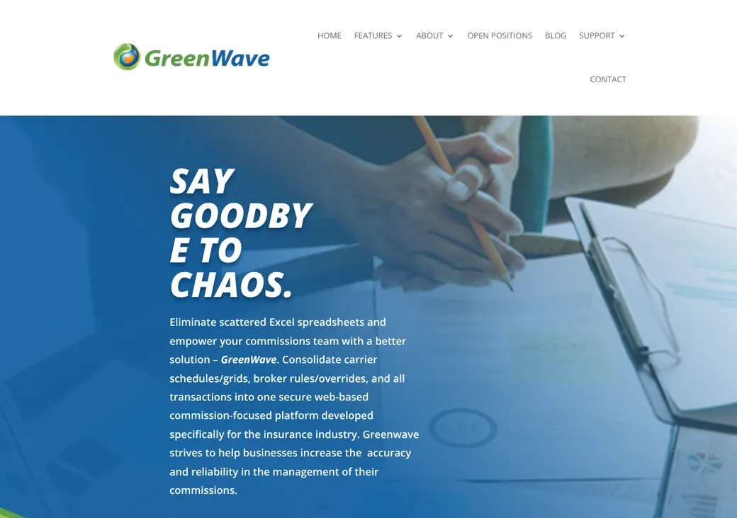 Screenshot of GreenWave Commission's product page at greenwavecommissions.com