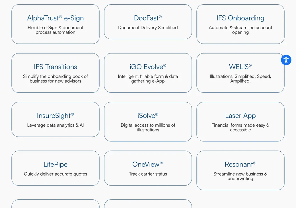 Screenshot of iPipeline LifePipe's product page at ipipeline.com