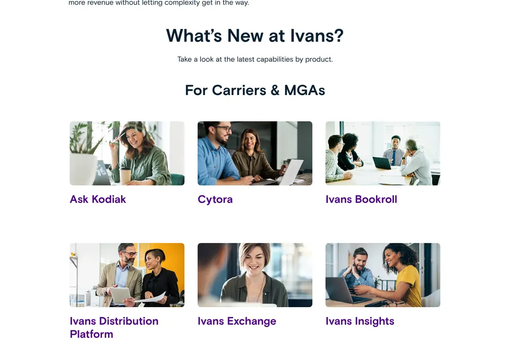 Screenshot of Ask Kodiak's product page at ivans.com