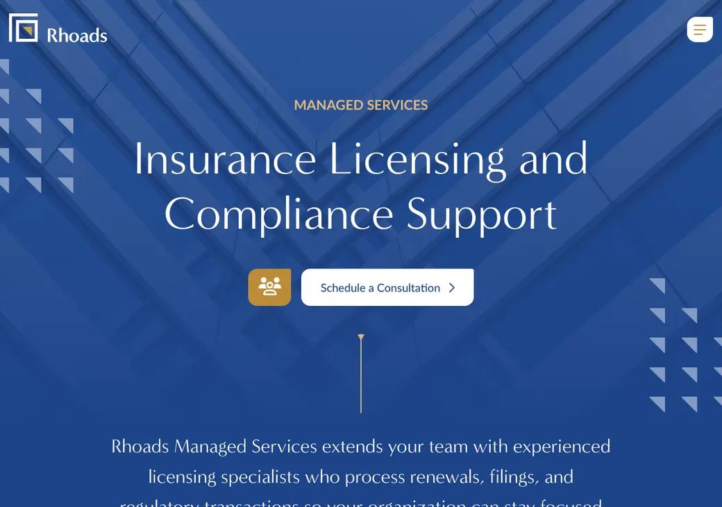 Screenshot of Rhoads PCRM's product page at rhoadsonline.com