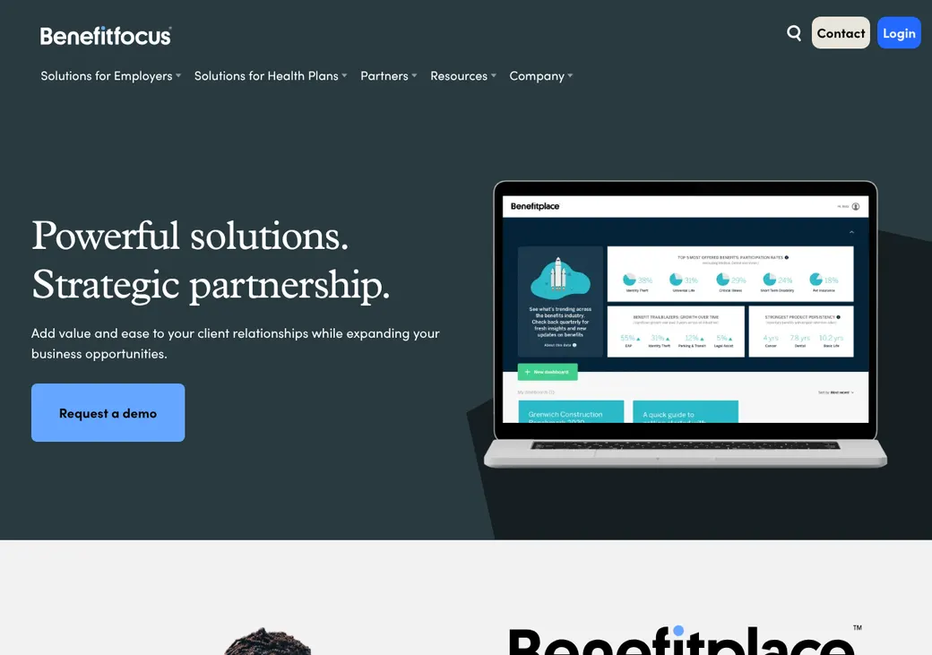 Screenshot of Selerix's product page at benefitfocus.com