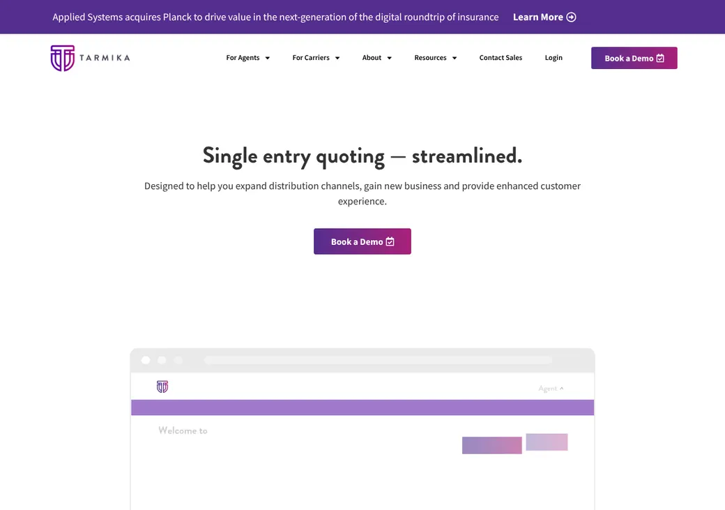 Screenshot of Tarmika's product page at tarmika.com